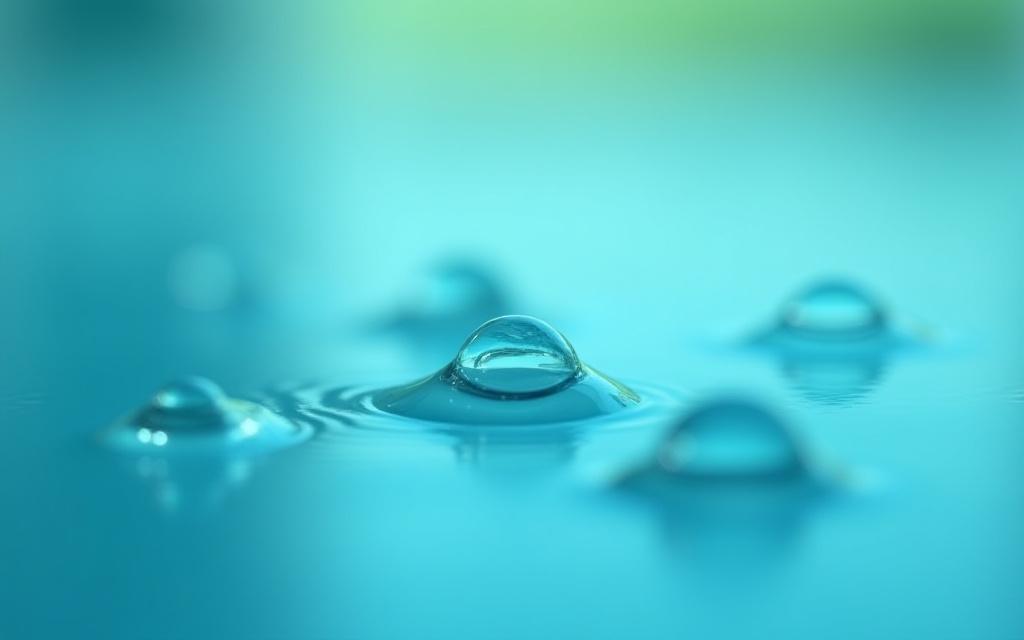 Abstrakte Makroaufnahme von sauberem Wasser