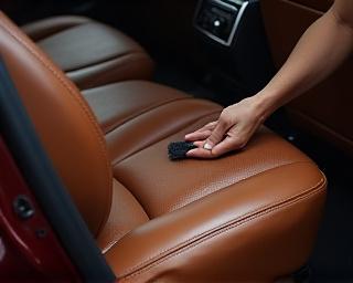 Pflege von luxuriösen Ledersitzen im Auto